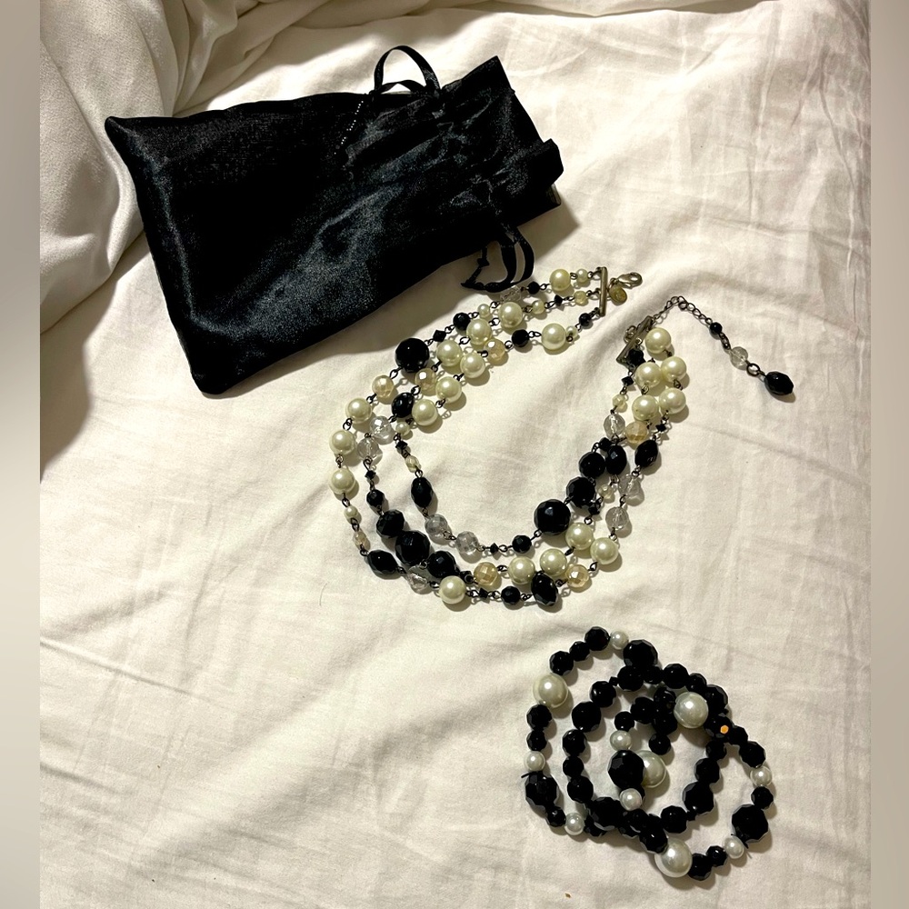 White House Black Market Necklace and Bracelet Set